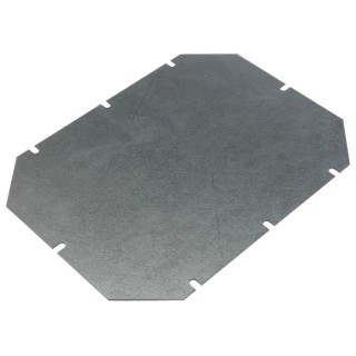 Fibox Steel Slotted Mounting Plate 216mm Width, 167mm Length for Tempo Enclosure MP 2419 MOUNTING PLATE
