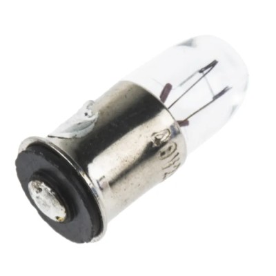 RS PRO Indicator Light E10 Base Clear Lens 48V 25mA 2500h Lifespan 104-547