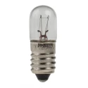 RS PRO Filament Indicator Lamp Clear E10 Base 24V 120mA 10mm Diameter 28mm Length 3000h Lifespan 104-834