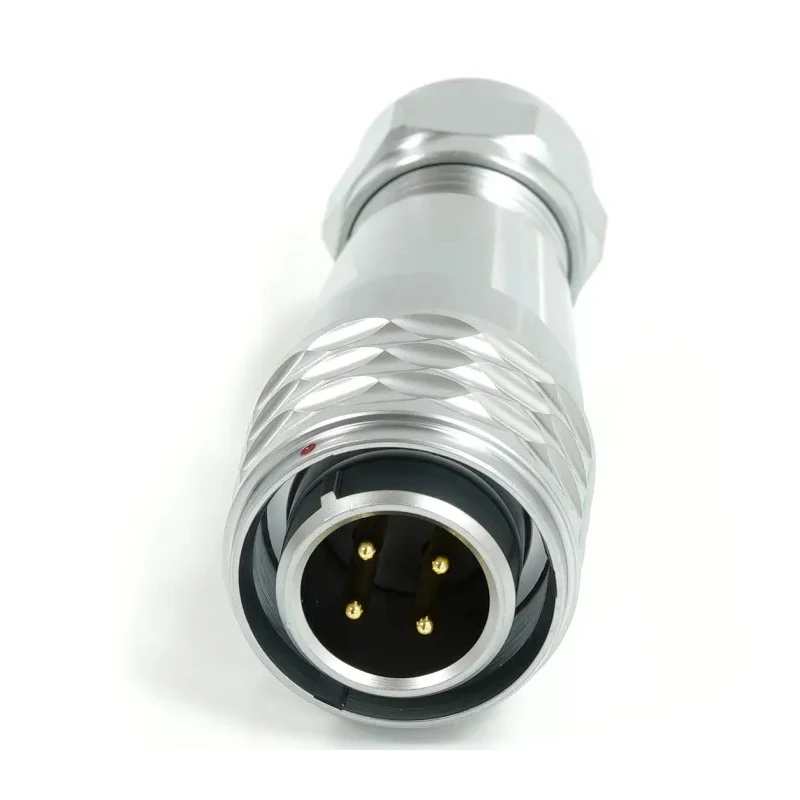 RS PRO Circular Connector 4 Contacts Cable Mount M16 Plug Male IP67 Chrome Plated Brass SF16 Series 233-8157