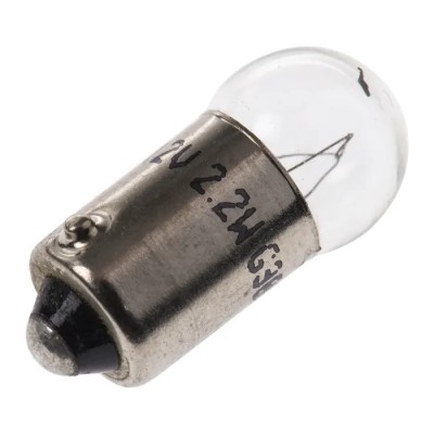 RS PRO Clear Indicator Light BA9S Base 12V 183mA 4000h Lifespan BA9S