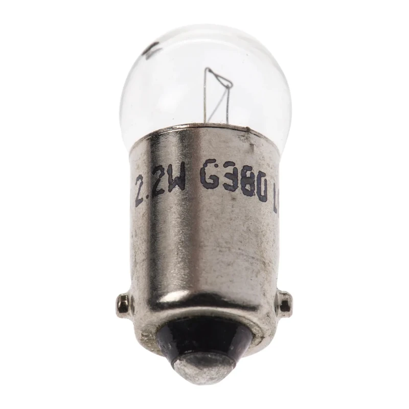 RS PRO Clear Indicator Light BA9S Base 12V 183mA 4000h Lifespan BA9S
