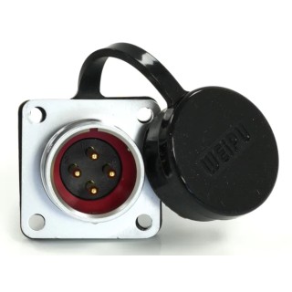 RS PRO Circular Connector, 4 Contacts, Flange Mount, M16 Size, Socket Male, 15A Current, 500V Voltage, IP67 Rated 233-8166