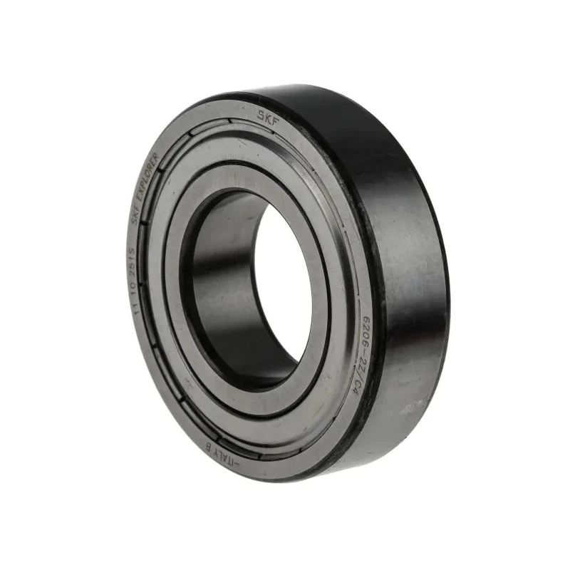 SKF Single Row Deep Groove Ball Bearing 30 mm ID, 62 mm OD, 16 mm Width, Shielded with C4 Clearance 6206-2Z/C4