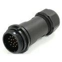 RS PRO Circular Connector, 15 Contacts, Cable Mount, 21 mm Socket, Male Contact, IP68 Rated, 400V, 5A, Threaded 233-8284