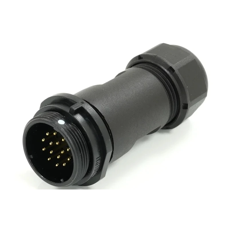 RS PRO Circular Connector, 15 Contacts, Cable Mount, 21 mm Socket, Male Contact, IP68 Rated, 400V, 5A, Threaded 233-8284