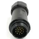 RS PRO Circular Connector, 15 Contacts, Cable Mount, 21 mm Socket, Male Contact, IP68 Rated, 400V, 5A, Threaded 233-8284