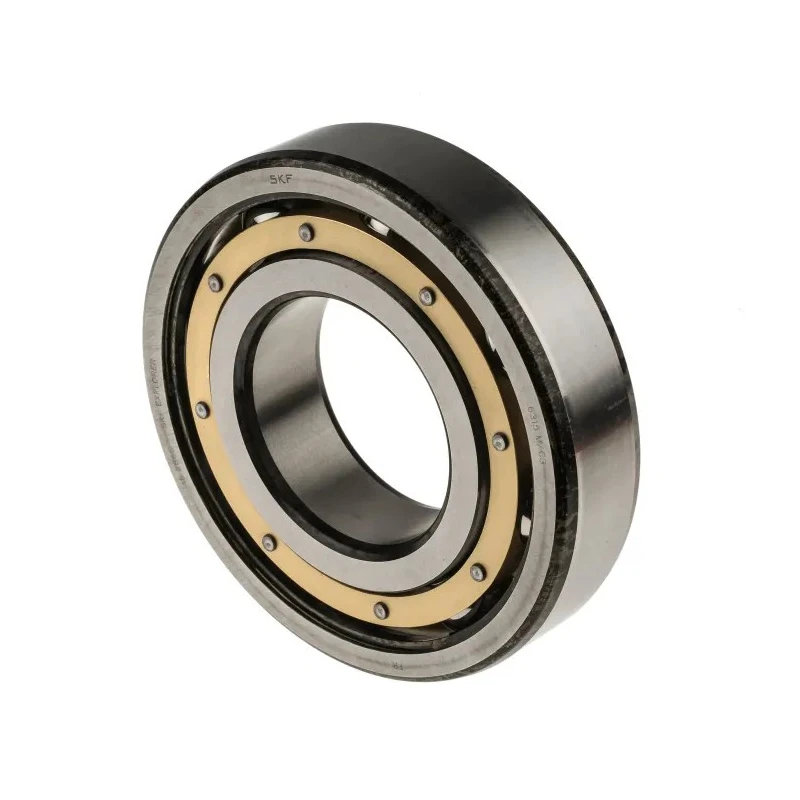 SKF Single Row Deep Groove Ball Bearing 75 mm ID, 160 mm OD, Machined Metal Cage, Steel Balls 6315 M/C3