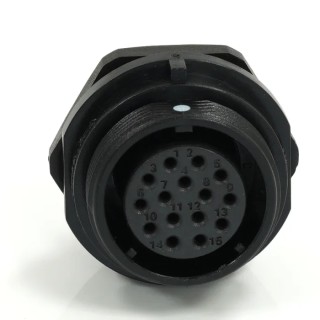 RS PRO Circular Connector, Socket, Female, 15 Contacts, Front Mount, 21 mm, IP68 Rated, 400V, 5A Current, SP21 233-8296