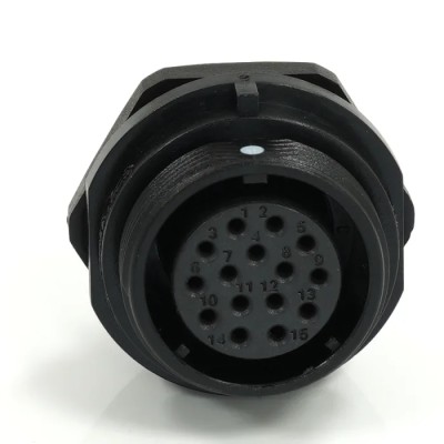 RS PRO Circular Connector, Socket, Female, 15 Contacts, Front Mount, 21 mm, IP68 Rated, 400V, 5A Current, SP21 233-8296