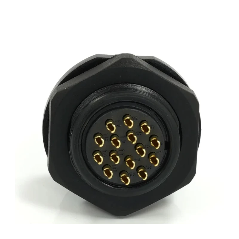 RS PRO Circular Connector, Socket, Female, 15 Contacts, Front Mount, 21 mm, IP68 Rated, 400V, 5A Current, SP21 233-8296