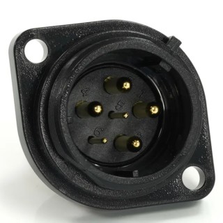 RS PRO Circular Connector, 6 Contacts, Flange Mount, 21 mm, Socket Male, IP68 Rated, 500V, 25.5A, Threaded Coupling 233-8302
