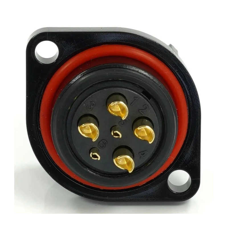 RS PRO Circular Connector, 6 Contacts, Flange Mount, 21 mm, Socket Male, IP68 Rated, 500V, 25.5A, Threaded Coupling 233-8302