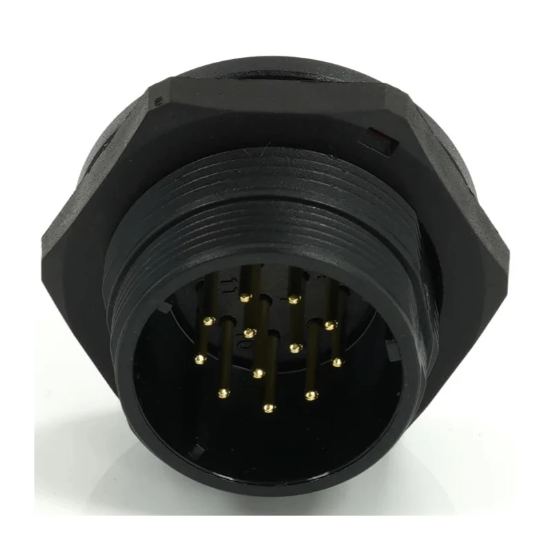 RS PRO Industrial Circular Connector 12 Contacts, Rear Mount, Socket, Male, IP68, 21 mm, 5A, 400V, SP21 Series 233-8308
