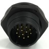 RS PRO Industrial Circular Connector 12 Contacts, Rear Mount, Socket, Male, IP68, 21 mm, 5A, 400V, SP21 Series 233-8308