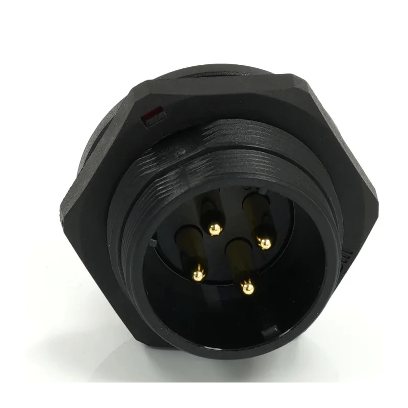RS PRO Circular Connector, 4 Contacts, Rear Mount, 21 mm Size, Socket, Male Contact, IP68 Rated, SP21 Series 233-8315