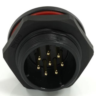 RS PRO Industrial Circular Connector, 8 Contacts, Rear Mount, 21 mm Size, Socket, Male, Threaded Mating, IP68 233-8322