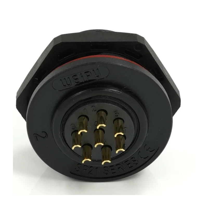 RS PRO Industrial Circular Connector, 8 Contacts, Rear Mount, 21 mm Size, Socket, Male, Threaded Mating, IP68 233-8322