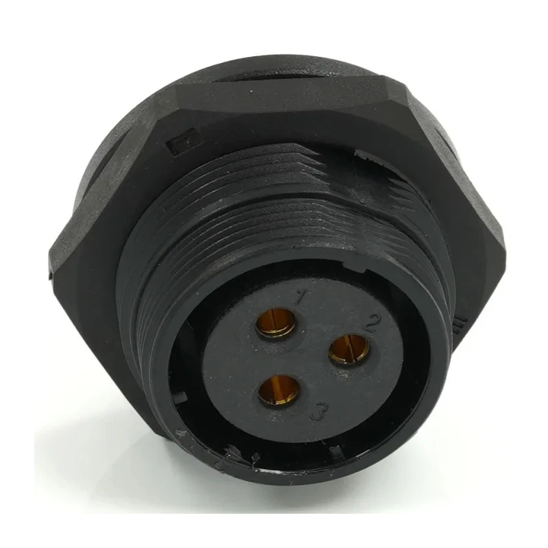 RS PRO Circular Connector 3 Contacts Rear Socket Female IP68 500V 30A Nylon 66 Polycarbonate SP21 Series 233-8328