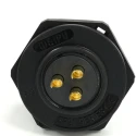 RS PRO Circular Connector 3 Contacts Rear Socket Female IP68 500V 30A Nylon 66 Polycarbonate SP21 Series 233-8328