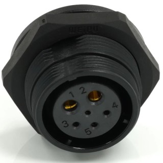 RS PRO Circular Connector, 6 Contacts, Rear Mount, 21 mm Socket, Female, IP68, 500V, 30.5A, SP21 Series 233-8335