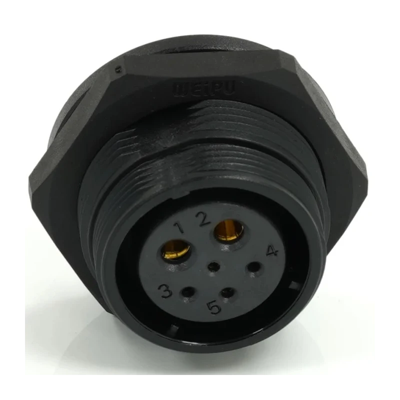 RS PRO Circular Connector, 6 Contacts, Rear Mount, 21 mm Socket, Female, IP68, 500V, 30.5A, SP21 Series 233-8335
