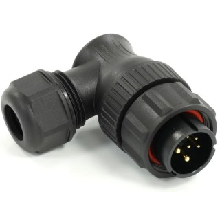 RS PRO Circular Connector 6 Contacts Cable Mount Plug Male 21 mm IP68 Threaded SP21 Series 233-8341