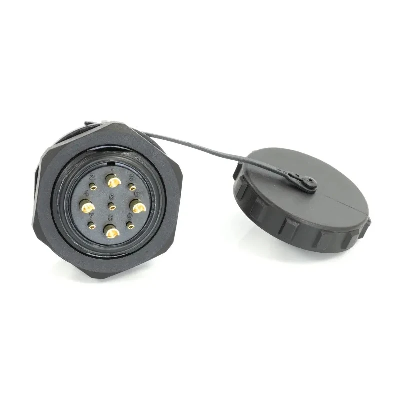 RS PRO Industrial Circular Connector 9 Contacts Front Mount Socket Male IP68 29 mm SP29 Series 233-8359