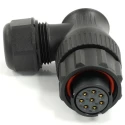 RS PRO Circular Connector, Cable Mount, 8 Contacts, 21 mm, Plug Female, IP68, Threaded, 500V, 10A, SP21 Series 233-8347