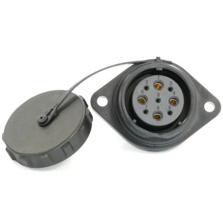 RS PRO Circular Connector, 9 Contacts, Flange Mount, 29 mm Size, Socket Female, IP68 Rated, 500V, Threaded Mating 233-8365