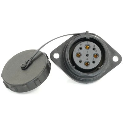 RS PRO Circular Connector, 9 Contacts, Flange Mount, 29 mm Size, Socket Female, IP68 Rated, 500V, Threaded Mating 233-8365