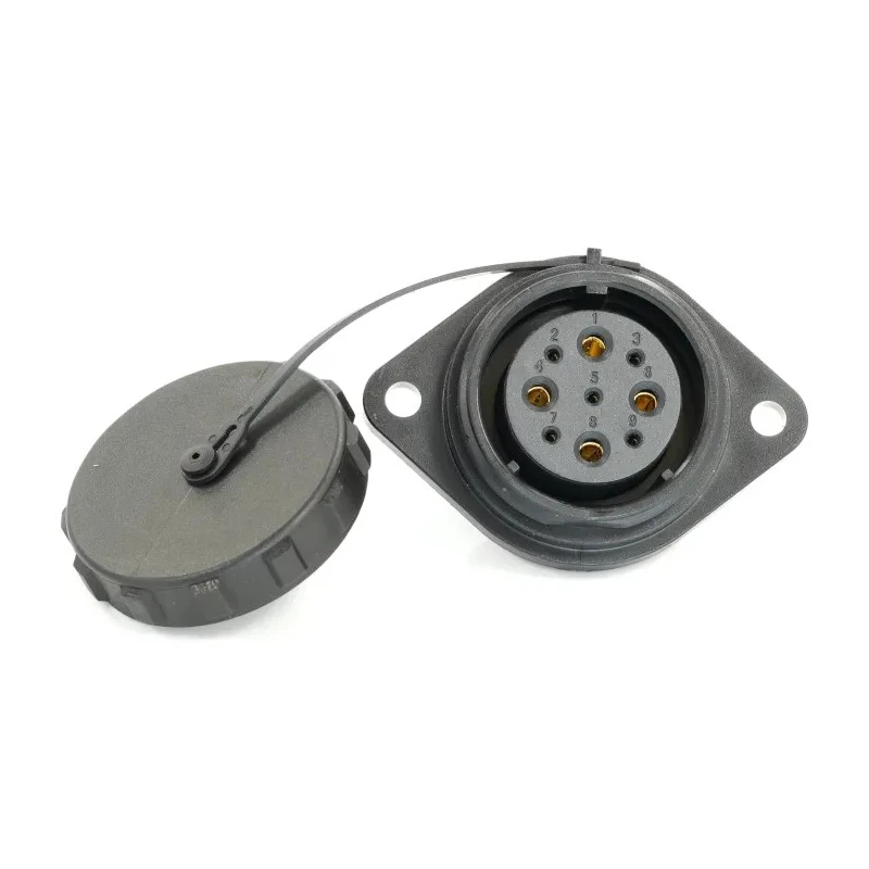 RS PRO Circular Connector, 9 Contacts, Flange Mount, 29 mm Size, Socket Female, IP68 Rated, 500V, Threaded Mating 233-8365