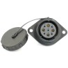 RS PRO Circular Connector, 9 Contacts, Flange Mount, 29 mm Size, Socket Female, IP68 Rated, 500V, Threaded Mating 233-8365
