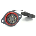 RS PRO Circular Connector, 9 Contacts, Flange Mount, 29 mm Size, Socket Female, IP68 Rated, 500V, Threaded Mating 233-8365