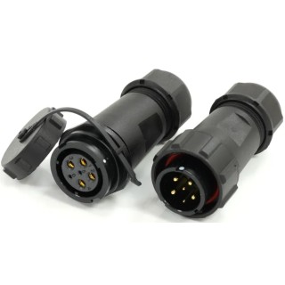 RS PRO Industrial Circular Connector 6 Contacts 21 mm Cable Mount Bayonet IP67 SY21 Series 233-8371