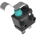 Panasonic Simulated Roller Lever Snap Action Micro Switch, Solder Terminal, 50mA, 16 V dc, SPST, IP67 ASQM17438-A