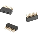 Wurth Elektronik WR-PHD Series Angled Surface PCB Socket, 24-Contact, 2 Row, 2.54 mm Pitch 610124249221