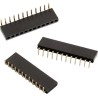 Wurth Elektronik Angled Through Hole PCB Socket 24-Contact 1 Row 2.54 mm Pitch WR-PHD Series 613024143121