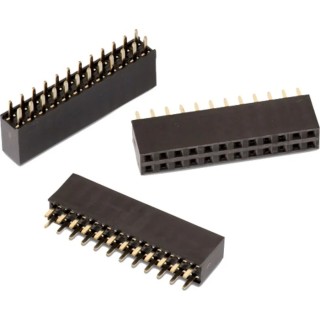 Wurth Elektronik WR-PHD Series Straight PCB Socket, 28-Contact, 2 Row, 2.54 mm Pitch, 3A, 250V, Gold Plated 61302821821