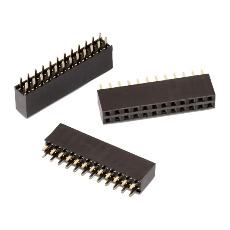 Wurth Elektronik WR-PHD Series Straight PCB Socket, 28-Contact, 2 Row, 2.54 mm Pitch, 3A, 250V, Gold Plated 61302821821