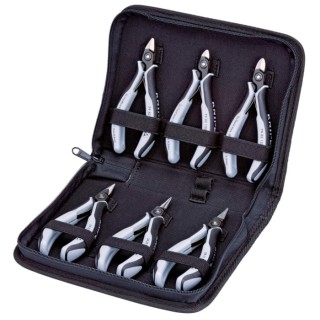 Knipex 6-Piece Electronic Plier Case Set Precision Pliers with ESD Coating 00 20 16 P ESD