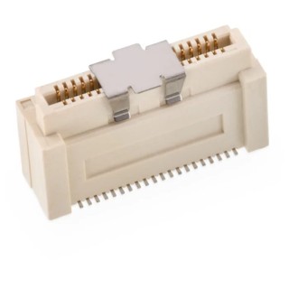 Wurth Elektronik WR-BTB Series Vertical Surface PCB Socket, 40-Contact, 1 Row, 0.8 mm Pitch Solder, Model 658801103040