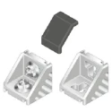 Bosch Rexroth M8 Angle Bracket Connecting Component for 45 mm Strut Profile with 10 mm Groove Size 3842523558