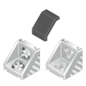 Bosch Rexroth M8 Angle Bracket Connecting Component for 45 mm Strut Profile with 10 mm Groove Size 3842523558