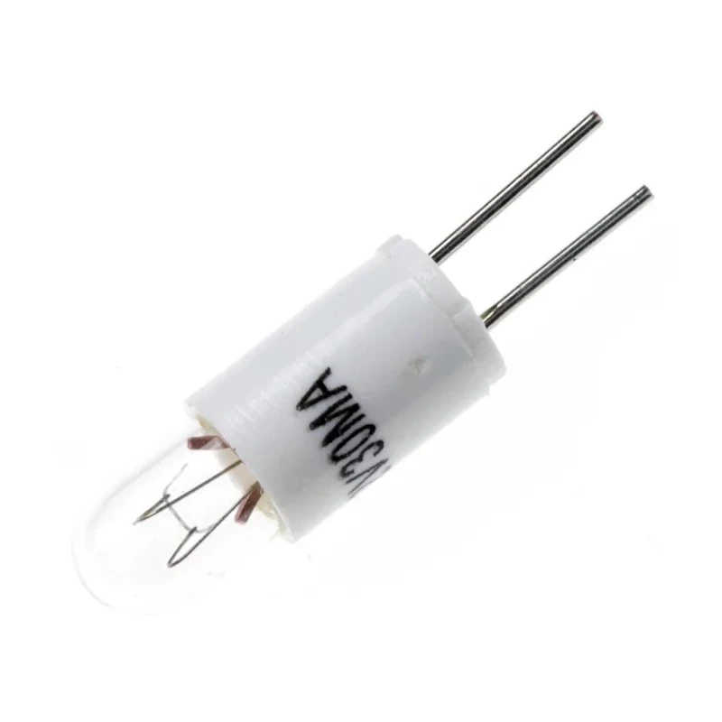 RS PRO BI-Pin Indicator Light Clear 12V 30mA 3000h T1 1/4 105-219