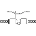SMC Quick Exhaust Valve Threaded Connection 8 mm Tube, 9.9 bar Maximum Operating Pressure KEA08