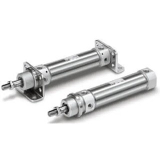 SMC 40 mm Double Acting Cylinder Aluminium Alloy Body with Rubber Bumper Cushion CD75