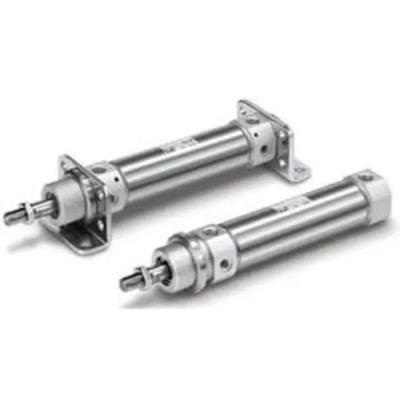 SMC 40 mm Double Acting Cylinder Aluminium Alloy Body with Rubber Bumper Cushion CD75