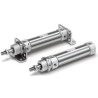 SMC 40 mm Double Acting Cylinder Aluminium Alloy Body with Rubber Bumper Cushion CD75
