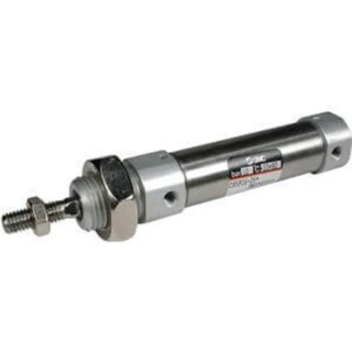 SMC 10 mm Aluminium Alloy Pneumatic Cylinder, Single Acting, Both Ends Tapped Mount, C85N10-10T